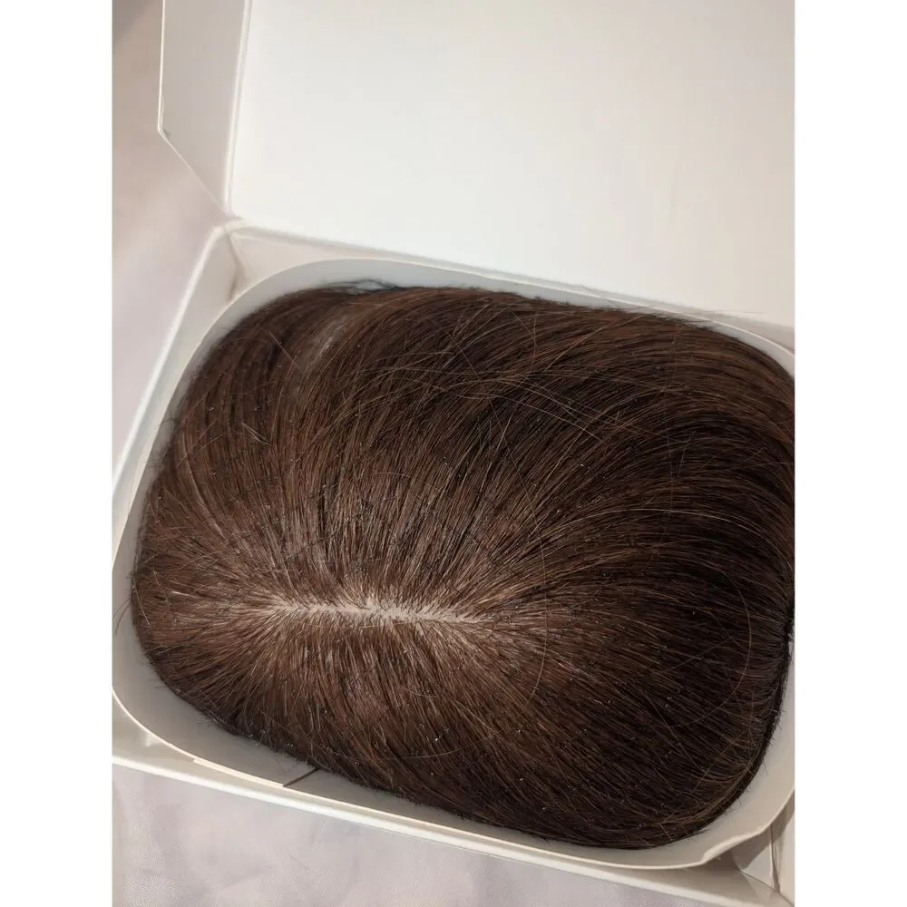 OOPPOO Hair Toppers Real Human Hair 12